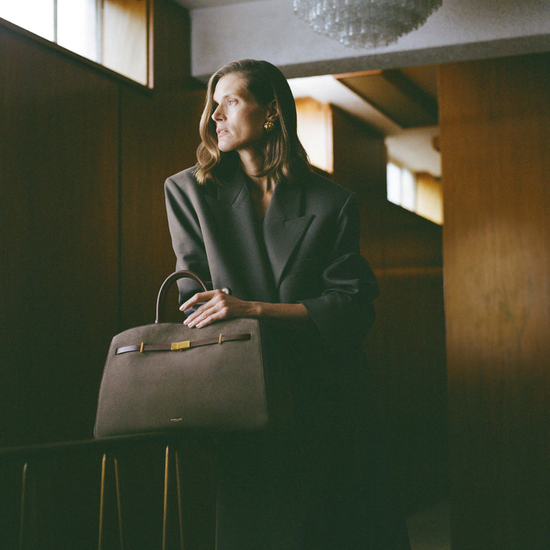 The Hudson - deep olive suede & deep olive smooth -