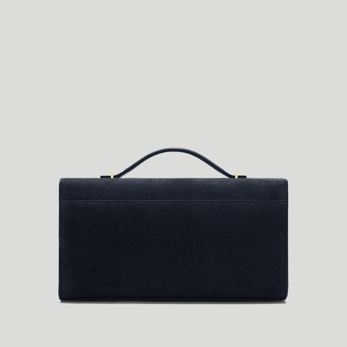 The Vancouver Clutch - midnight blue suede -