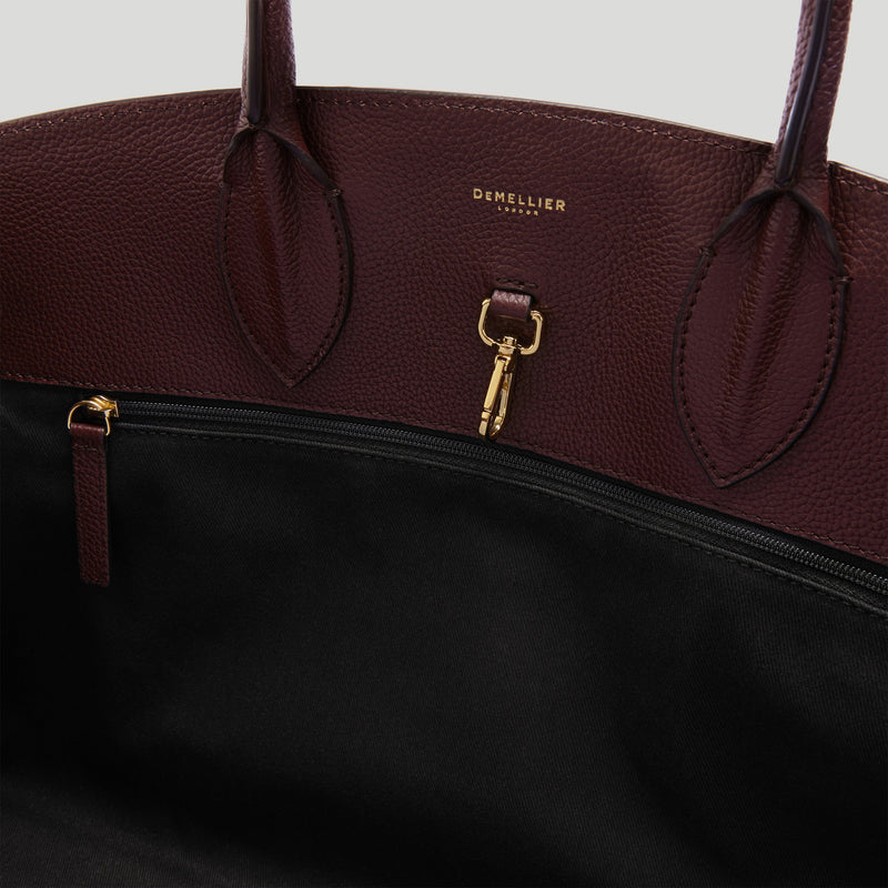 The Hudson - burgundy small grain -