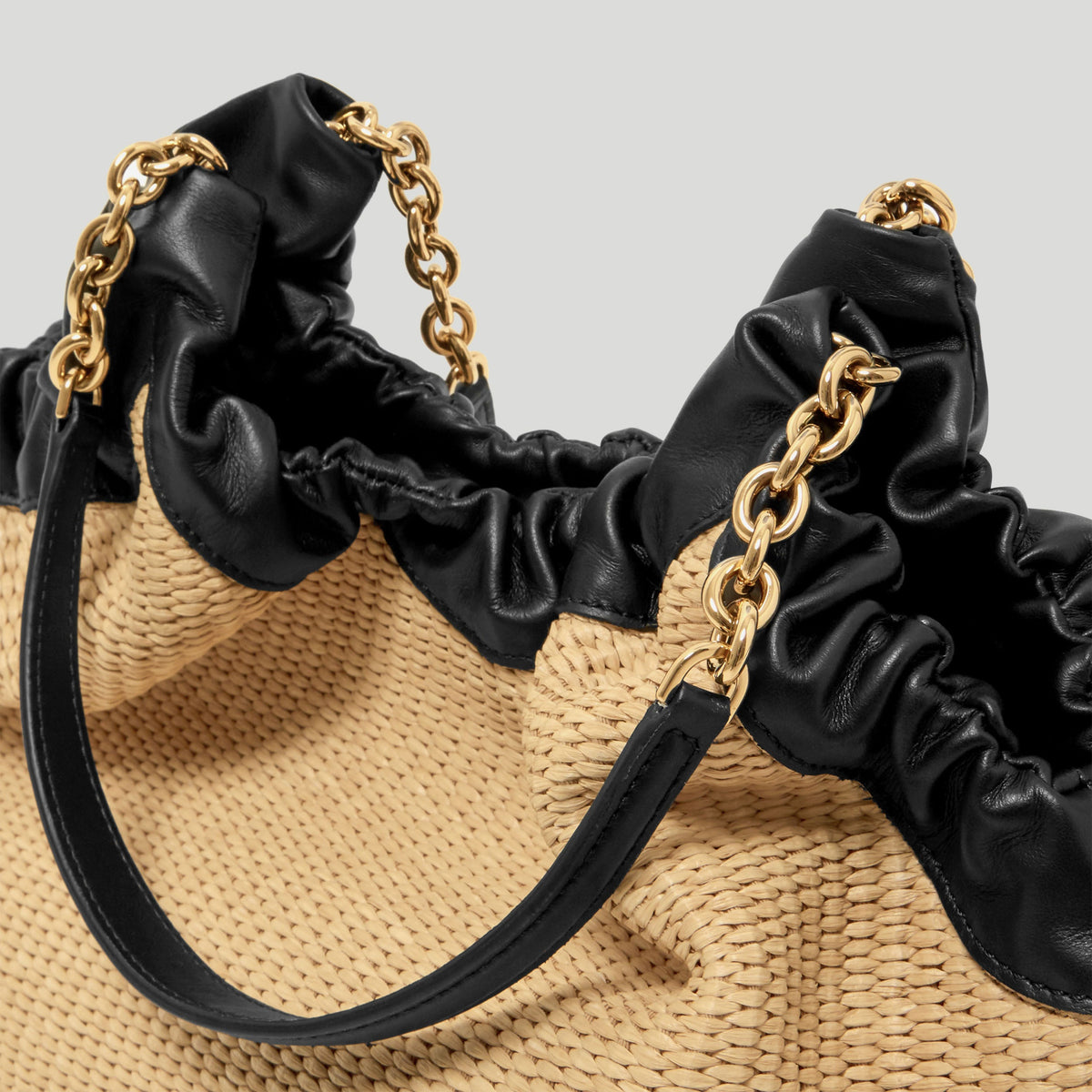 The Miami - warm raffia black smooth -