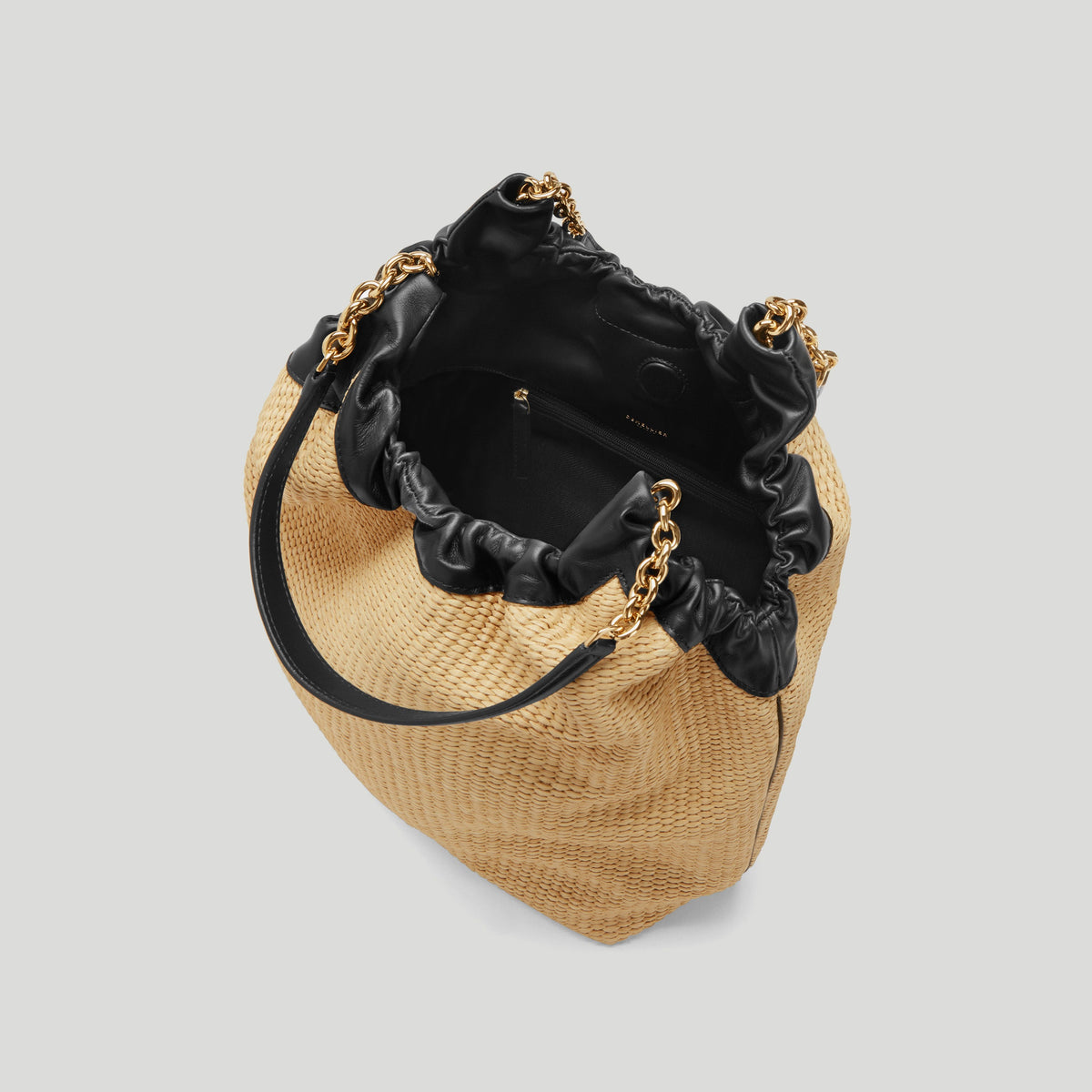 The Miami - warm raffia black smooth -