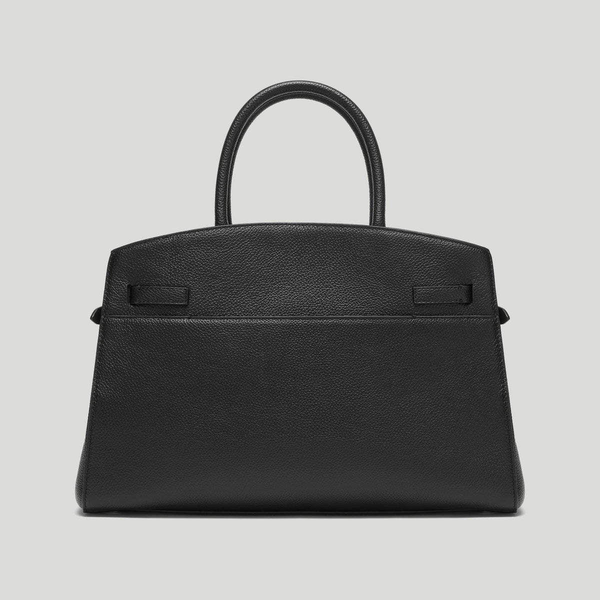 The Midi Hudson - black small grain -