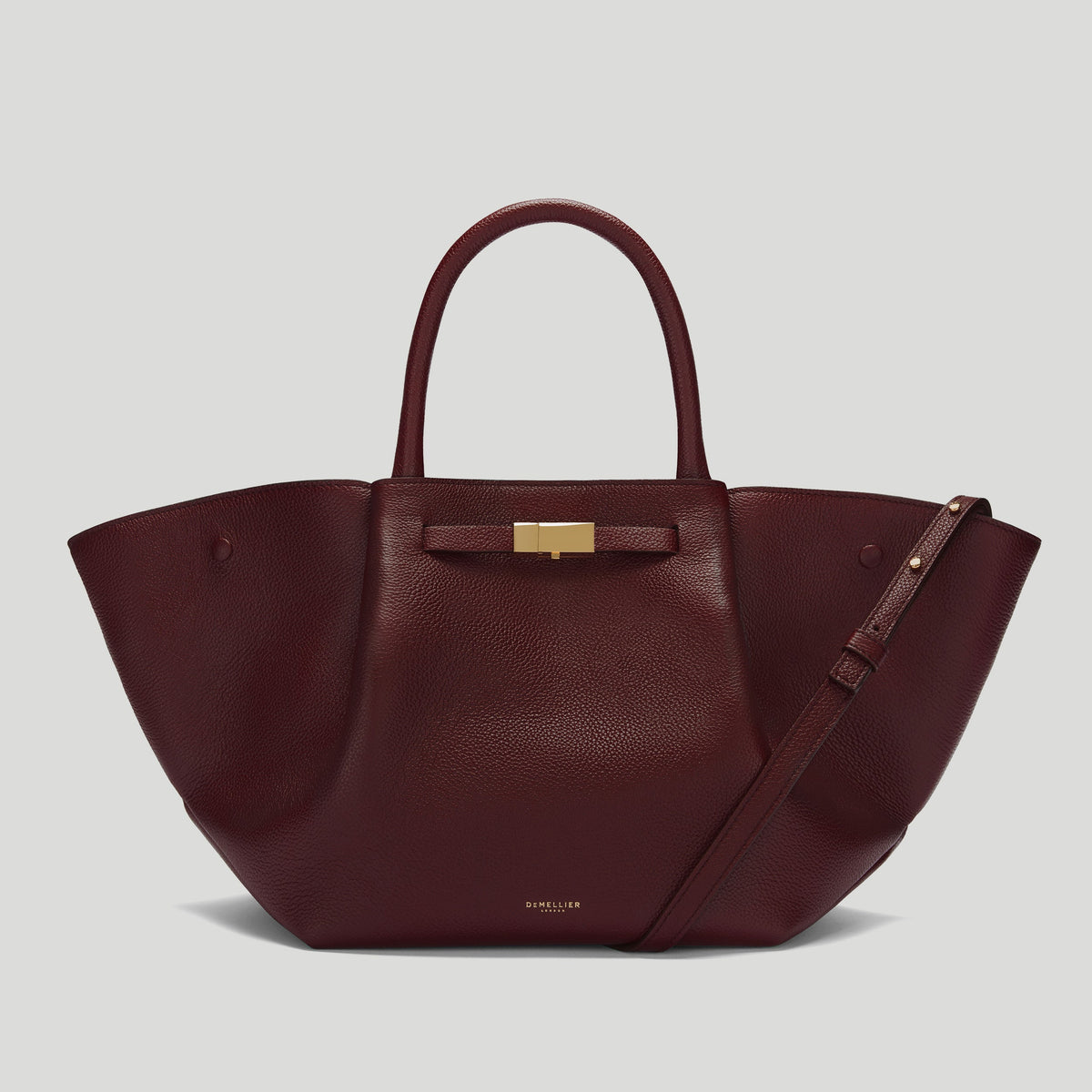 The Midi New York - burgundy small grain -