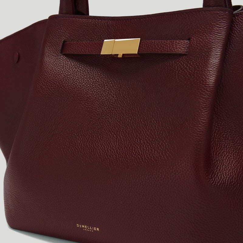 The Midi New York - burgundy small grain -