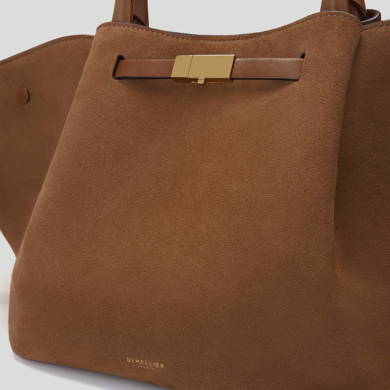 The Midi New York - deep tan suede & tan smooth -