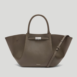 The Midi New York - dark taupe small grain