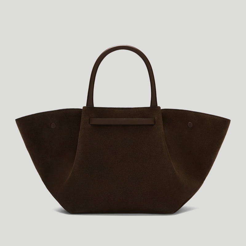 Emelie Lindmark x The Midi New York - mocha suede & mocha lizard-effect -