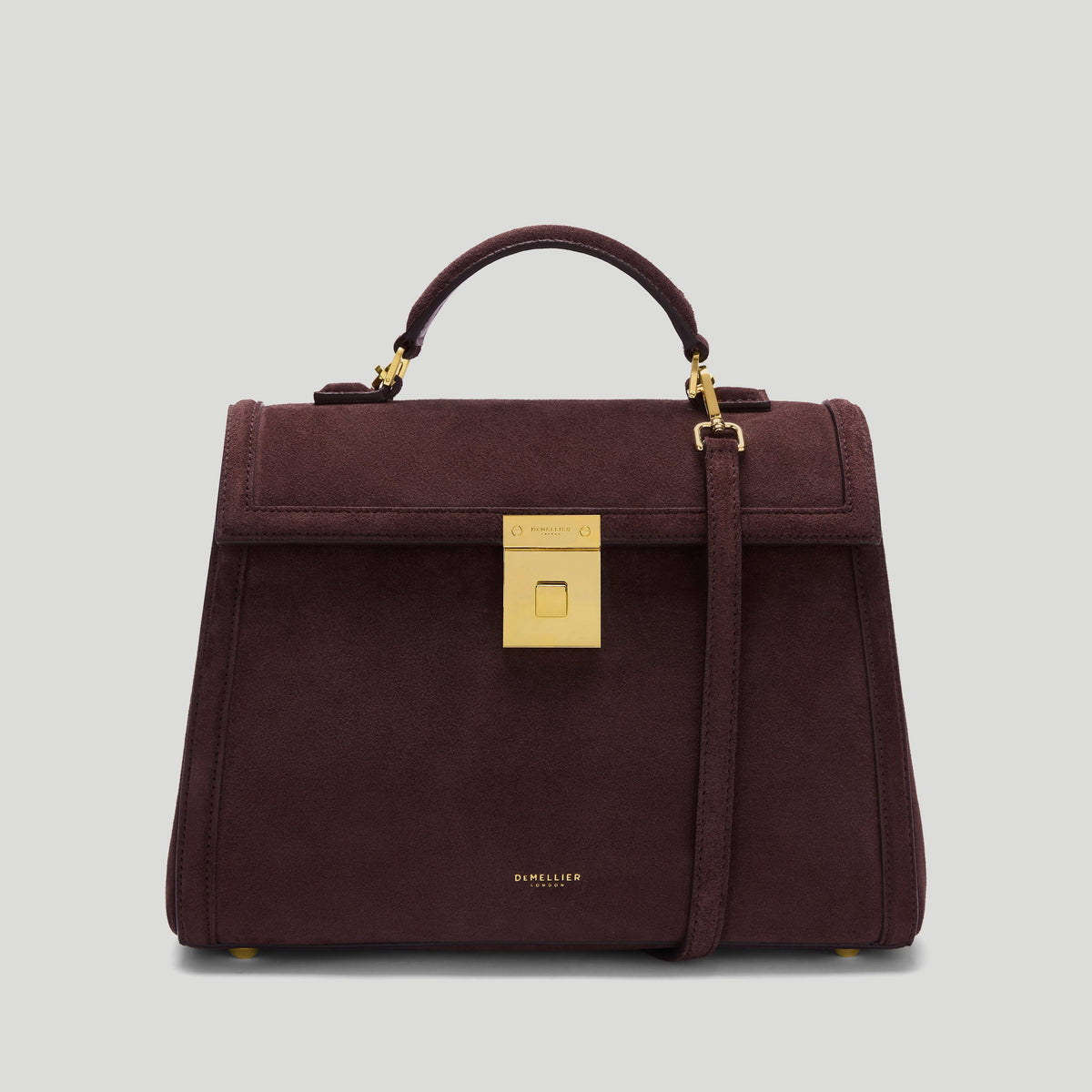 The Midi Paris - burgundy suede & burgundy smooth -