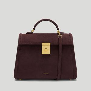 The Midi Paris - burgundy suede & burgundy smooth