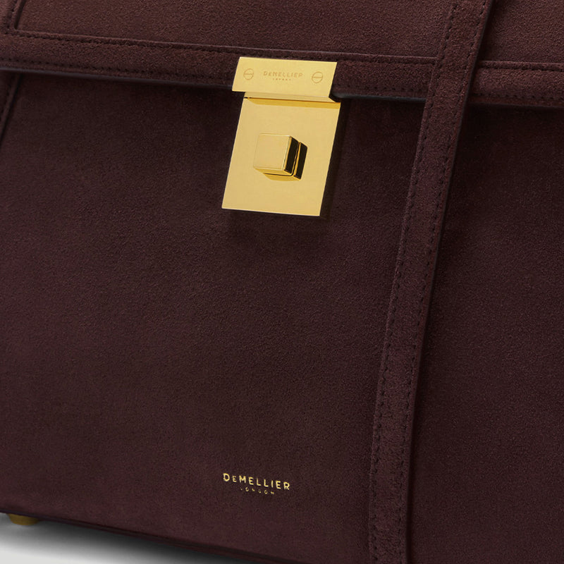 The Midi Paris - burgundy suede & burgundy smooth -