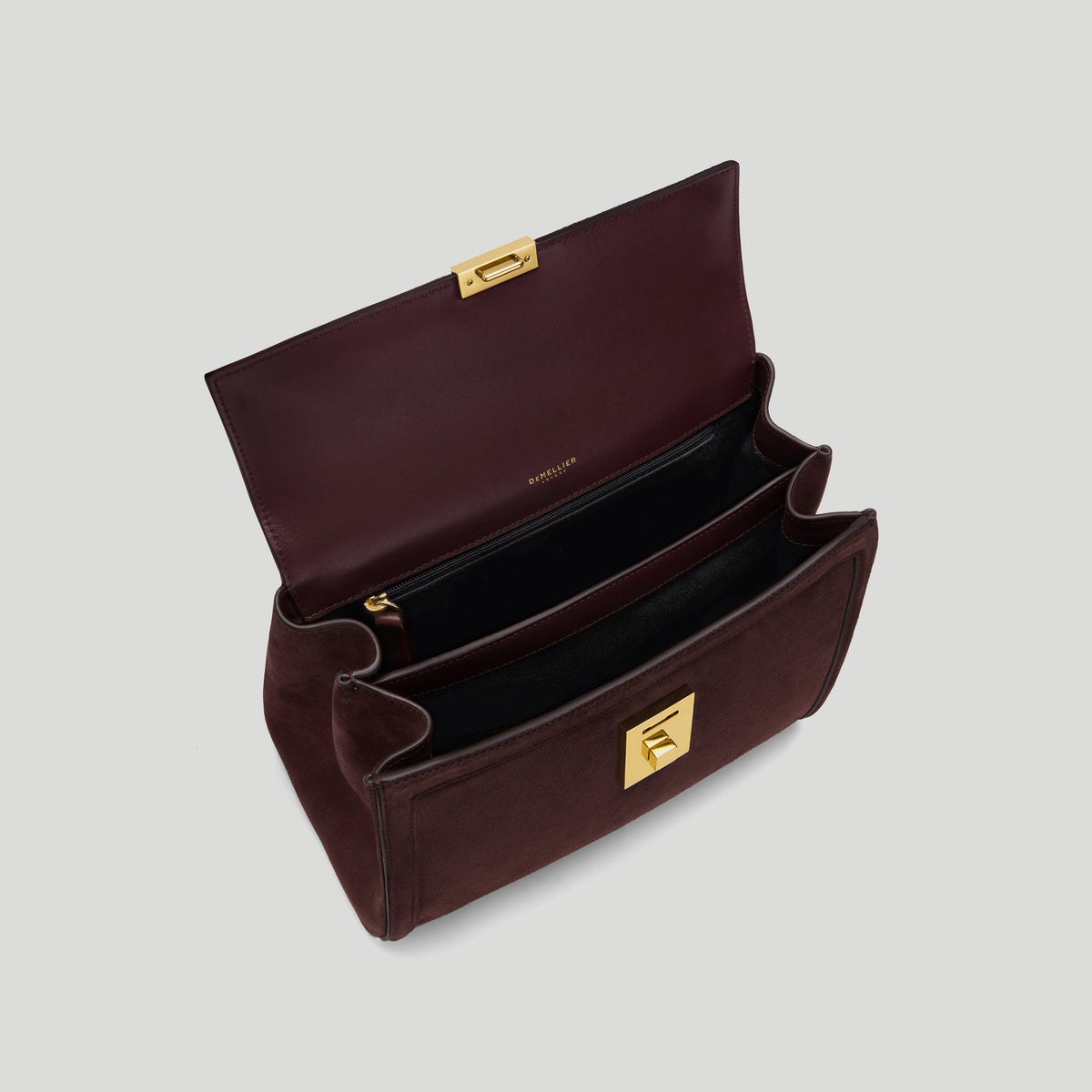 The Midi Paris - burgundy suede & burgundy smooth -