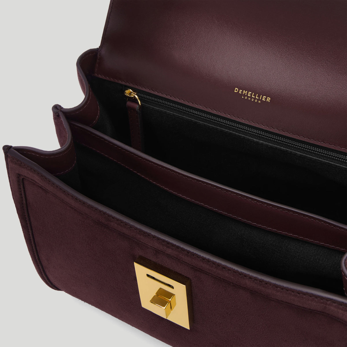 The Midi Paris - burgundy suede & burgundy smooth -