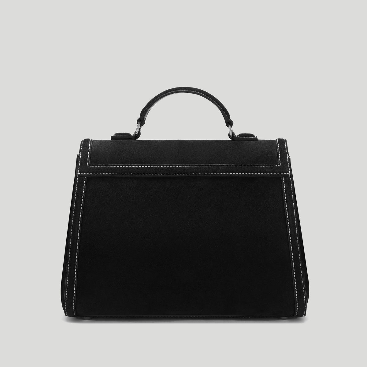 SouKeyna Diouf x The Midi Paris - black suede ecru stitching -