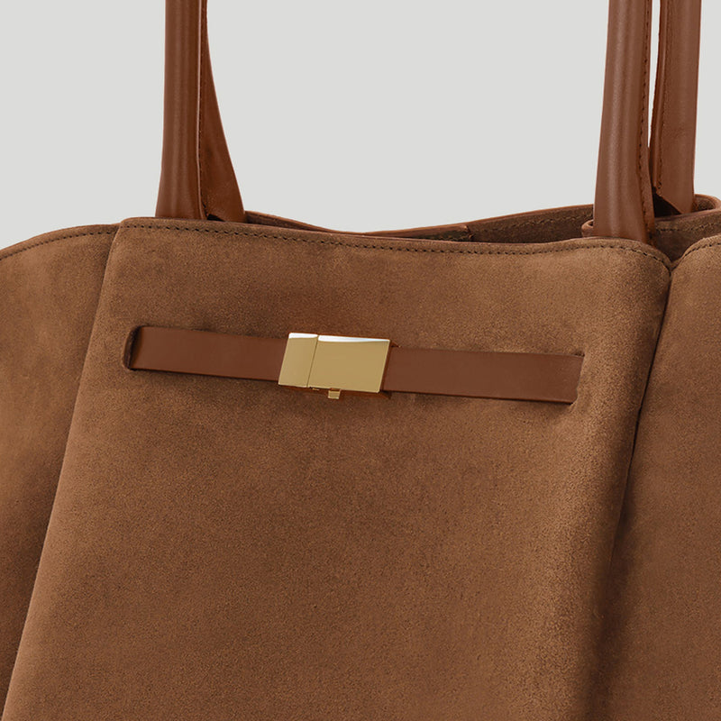 The New York deep tan suede & tan smooth -