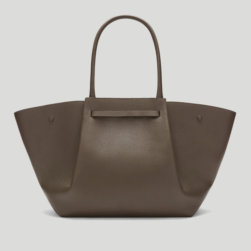 The New York - dark taupe small grain -