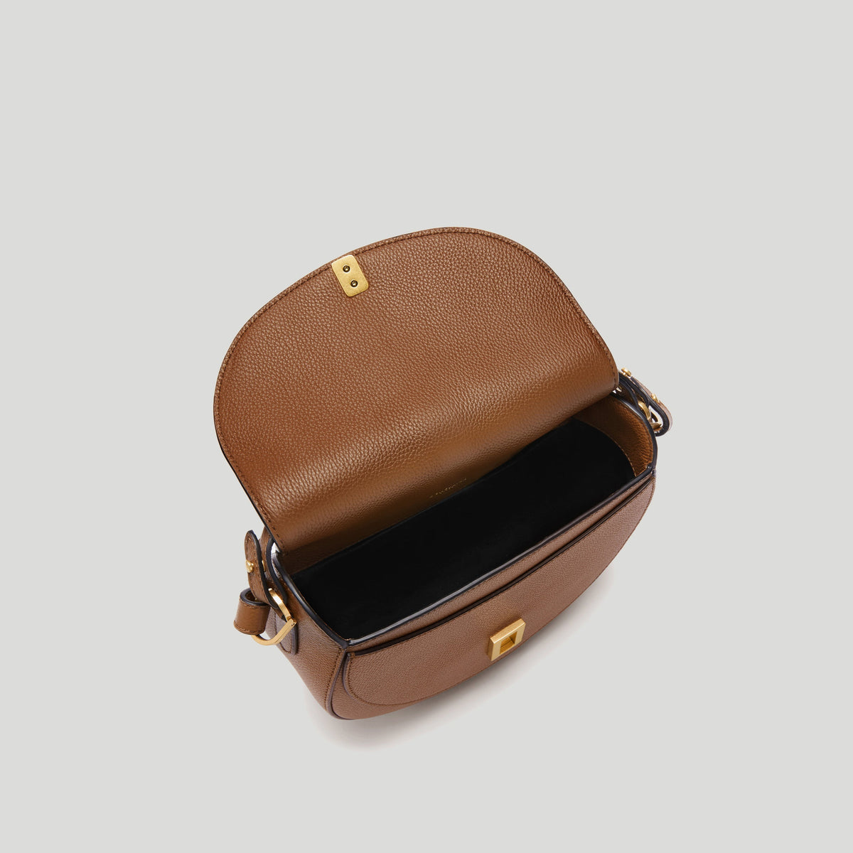 The Siena Saddle - tan small grain -