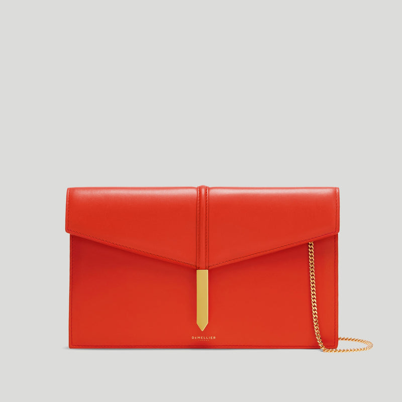 The Tokyo Clutch - poppy red smooth