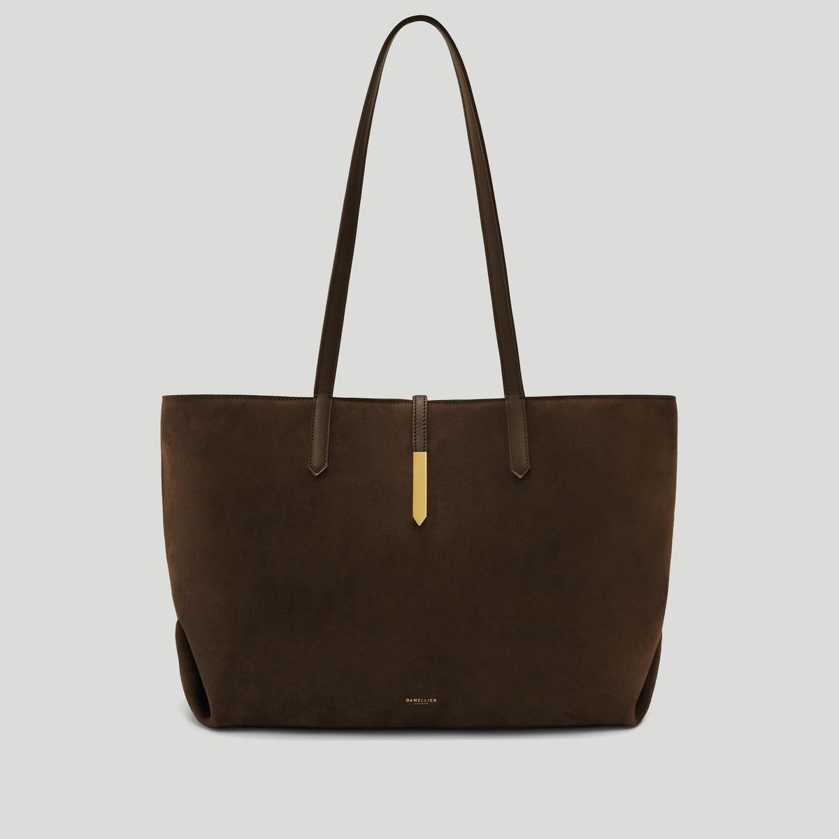 The Tokyo Tote - mocha suede & mocha smooth -