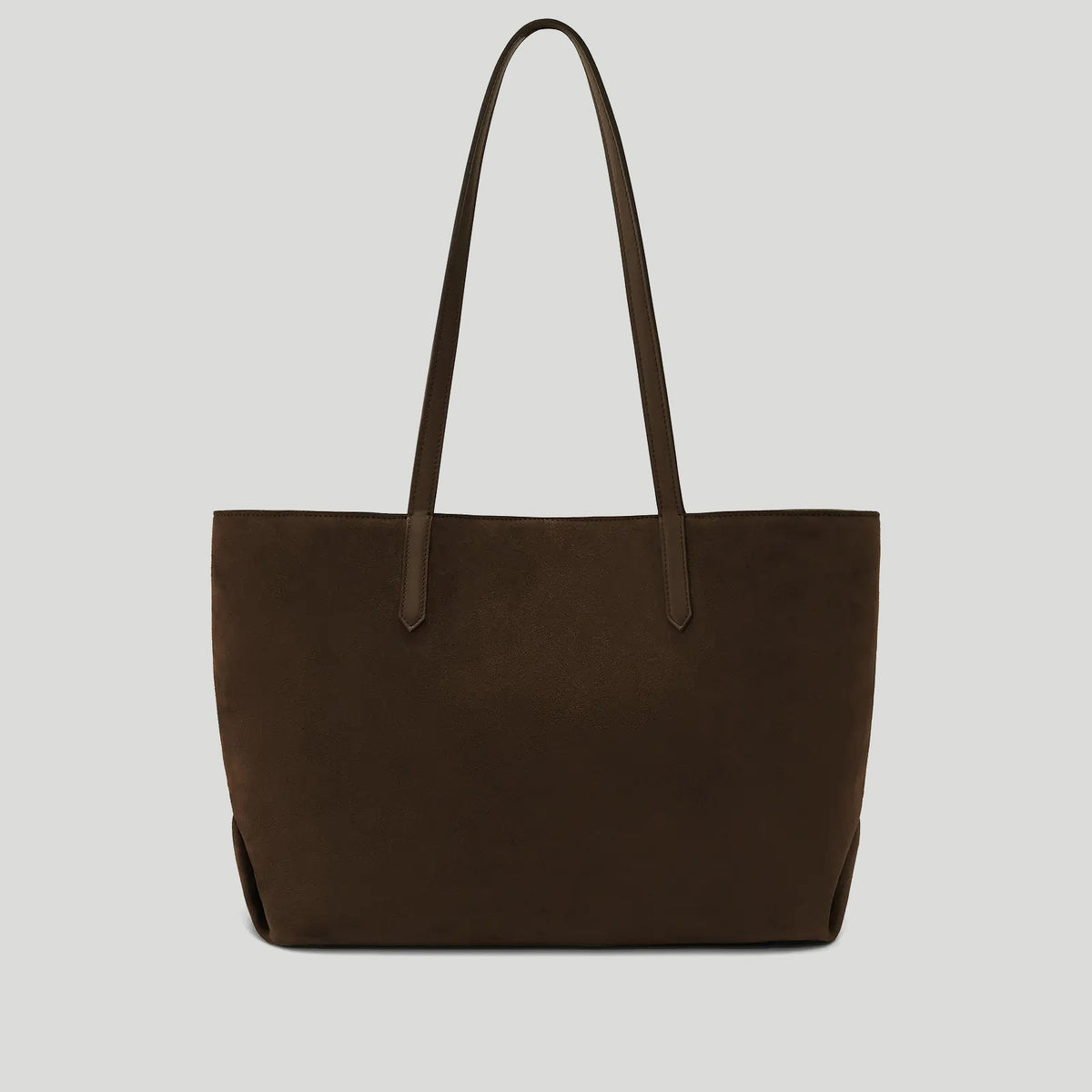 The Tokyo Tote - mocha suede & mocha smooth -
