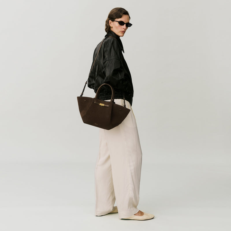 The Midi New York - mocha suede & mocha smooth -